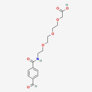 molecular formula C16H21NO7 B3070983 Ald-Ph-amido-PEG3-C-COOH CAS No. 1007215-91-9