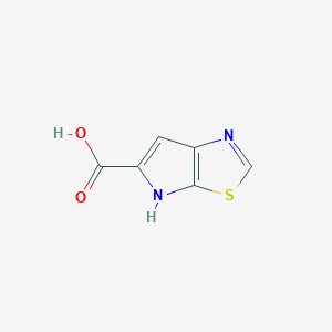 molecular formula C6H4N2O2S B3070994 4H-pyrrolo[3,2-d]thiazole-5-carboxylic acid CAS No. 1007386-66-4