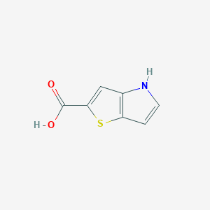 molecular formula C7H5NO2S B3070996 4H-thieno[3,2-b]pyrrole-2-carboxylic acid CAS No. 1007386-84-6