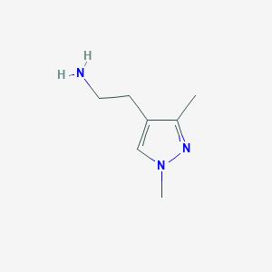 molecular formula C7H13N3 B3071003 2-(1,3-二甲基-1H-吡唑-4-基)乙-1-胺 CAS No. 1007461-03-1
