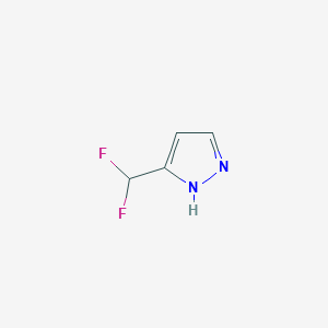molecular formula C4H4F2N2 B3071010 3-(Difluoromethyl)-1H-pyrazole CAS No. 1007468-17-8