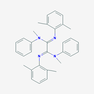 molecular formula C32H34N4 B307104 N'~1~,N'~2~-bis(2,6-dimethylphenyl)-N~1~,N~2~-dimethyl-N~1~,N~2~-diphenylethanediimidamide 