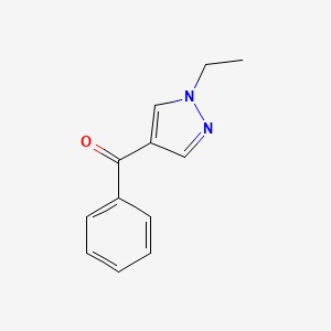 molecular formula C12H12N2O B3071048 4-Benzoyl-1-ethyl-1H-pyrazole CAS No. 1007519-39-2
