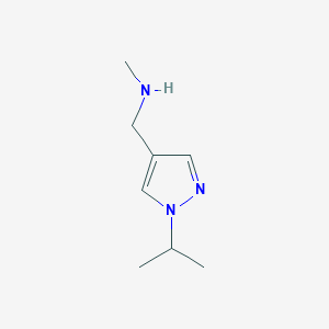 methyl({[1-(propan-2-yl)-1H-pyrazol-4-yl]methyl})amine