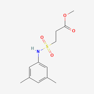 molecular formula C12H17NO4S B3071074 Methyl 3-[(3,5-dimethylanilino)sulfonyl]propanoate CAS No. 1007663-96-8