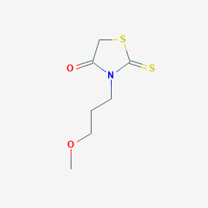 molecular formula C7H11NO2S2 B3071076 3-(3-Methoxypropyl)-2-sulfanylidene-1,3-thiazolidin-4-one CAS No. 1007695-33-1