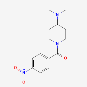 molecular formula C14H19N3O3 B3071081 [4-(二甲氨基)-1-哌啶基](4-硝基苯基)-甲酮 CAS No. 1007869-81-9