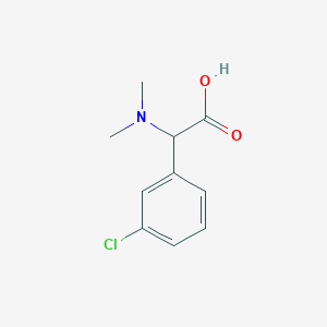 molecular formula C10H12ClNO2 B3071099 2-(3-Chlorophenyl)-2-(dimethylamino)acetic acid CAS No. 1007878-90-1