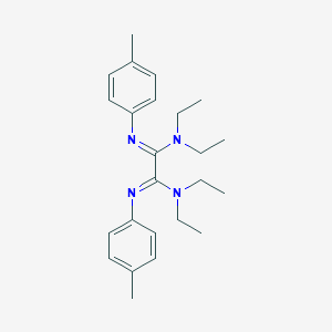 molecular formula C24H34N4 B307110 N~1~,N~1~,N~2~,N~2~-tetraethyl-N'~1~,N'~2~-bis(4-methylphenyl)ethanediimidamide 