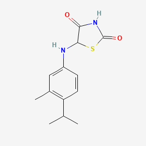 molecular formula C13H16N2O2S B3071129 5-(4-Isopropyl-3-methylanilino)-1,3-thiazolane-2,4-dione CAS No. 1008000-53-0