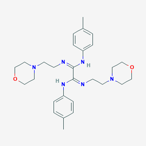 molecular formula C28H40N6O2 B307113 N'~1~,N'~2~-bis(4-methylphenyl)-N~1~,N~2~-bis[2-(4-morpholinyl)ethyl]ethanediimidamide 