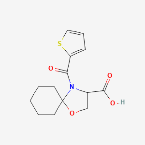 4-(Thiophene-2-carbonyl)-1-oxa-4-azaspiro[4.5]decane-3-carboxylic acid