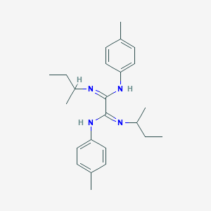 molecular formula C24H34N4 B307115 N~1~,N~2~-di(sec-butyl)-N'~1~,N'~2~-bis(4-methylphenyl)ethanediimidamide 