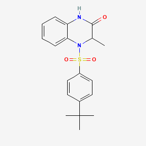 4-{[4-(tert-butyl)phenyl]sulfonyl}-3-methyl-3,4-dihydro-2(1H)-quinoxalinone