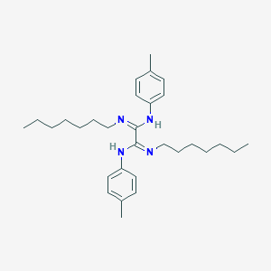 molecular formula C30H46N4 B307116 N~1~,N~2~-diheptyl-N'~1~,N'~2~-bis(4-methylphenyl)ethanediimidamide 