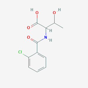molecular formula C11H12ClNO4 B3071166 2-(2-Chloro-benzoylamino)-3-hydroxy-butyric acid CAS No. 1008206-36-7