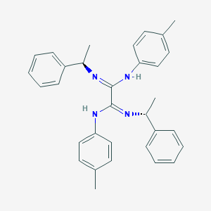 molecular formula C32H34N4 B307118 1-N,2-N-bis(4-methylphenyl)-1-N',2-N'-bis[(1R)-1-phenylethyl]ethanediimidamide 
