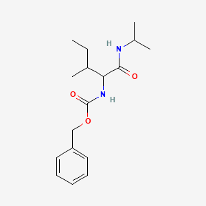 molecular formula C17H26N2O3 B3071184 benzyl N-[3-methyl-1-oxo-1-(propan-2-ylamino)pentan-2-yl]carbamate CAS No. 1008457-92-8