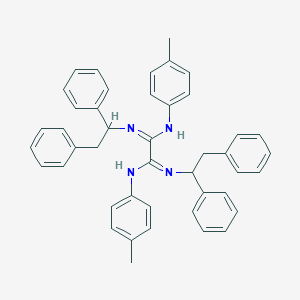 molecular formula C44H42N4 B307119 N~1~,N~2~-bis(1,2-diphenylethyl)-N'~1~,N'~2~-bis(4-methylphenyl)ethanediimidamide 