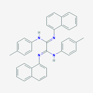 molecular formula C36H30N4 B307121 1-N,2-N-bis(4-methylphenyl)-1-N',2-N'-dinaphthalen-1-ylethanediimidamide 
