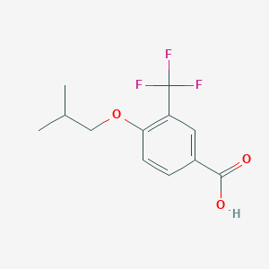 molecular formula C12H13F3O3 B3071216 4-Isobutoxy-3-(trifluoromethyl)benzoic acid CAS No. 1008769-62-7