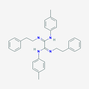 molecular formula C32H34N4 B307122 N'~1~,N'~2~-bis(4-methylphenyl)-N~1~,N~2~-bis(2-phenylethyl)ethanediimidamide 