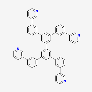 molecular formula C56H38N4 B3071235 3,3',5,5'-Tetrakis[3-(3-pyridyl)phenyl]-1,1'-biphenyl CAS No. 1009033-94-6