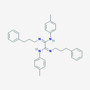 molecular formula C34H38N4 B307124 N'~1~,N'~2~-bis(4-methylphenyl)-N~1~,N~2~-bis(3-phenylpropyl)ethanediimidamide 