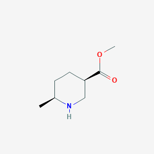molecular formula C8H15NO2 B3071271 Methyl cis-2-methylpiperidine-5-carboxylate CAS No. 1009376-81-1