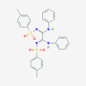 molecular formula C28H26N4O4S2 B307128 1-N',2-N'-bis-(4-methylphenyl)sulfonyl-1-N,2-N-diphenylethanediimidamide 