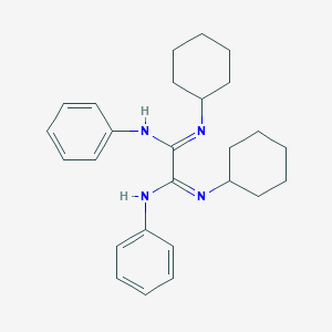 molecular formula C26H34N4 B307129 N~1~,N~2~-dicyclohexyl-N'~1~,N'~2~-diphenylethanediimidamide 