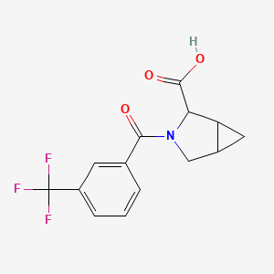 molecular formula C14H12F3NO3 B3071293 3-[3-(trifluoromethyl)benzoyl]-3-azabicyclo[3.1.0]hexane-2-carboxylic Acid CAS No. 1009510-15-9