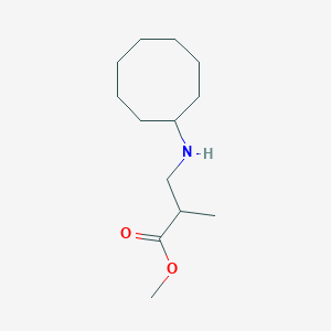 molecular formula C13H25NO2 B3071323 Methyl 3-(cyclooctylamino)-2-methylpropanoate CAS No. 1009577-74-5