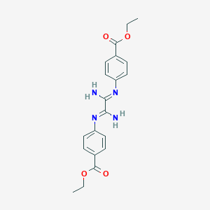 molecular formula C20H22N4O4 B307133 Ethyl4-[(1,2-diamino-2-{[4-(ethoxycarbonyl)phenyl]imino}ethylidene)amino]benzoate 