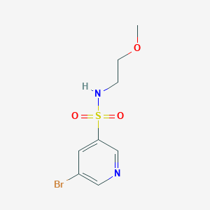 molecular formula C8H11BrN2O3S B3071367 5-溴-正-(2-甲氧基乙基)吡啶-3-磺酰胺 CAS No. 1010120-57-6