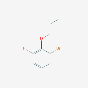 molecular formula C9H10BrFO B3071372 1-Bromo-3-fluoro-2-propoxybenzene CAS No. 1010422-23-7