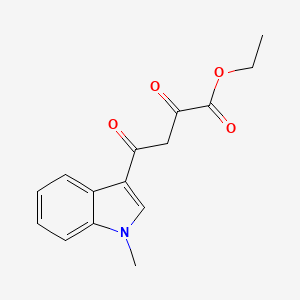 molecular formula C15H15NO4 B3071387 4-(1-甲基-1H-吲哚-3-基)-2,4-二氧代丁酸乙酯 CAS No. 101090-58-8