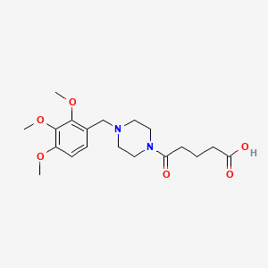 5-Oxo-5-(4-(2,3,4-trimethoxybenzyl)piperazin-1-yl)pentanoic acid