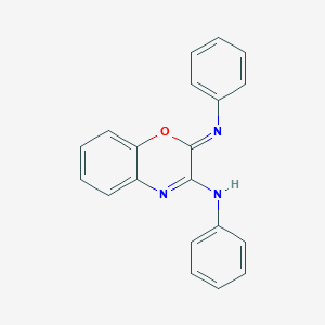 molecular formula C20H15N3O B307143 N-(2-(phenylimino)-2H-1,4-benzoxazin-3(4H)-ylidene)aniline 