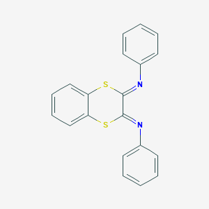 molecular formula C20H14N2S2 B307147 N-(3-(Phenylimino)-1,4-benzodithiin-2(3H)-ylidene)aniline 