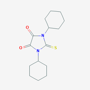molecular formula C15H22N2O2S B307157 1,3-Dicyclohexyl-2-thioxoimidazolidine-4,5-dione 