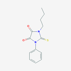 1-Butyl-3-phenyl-2-thioxoimidazolidine-4,5-dione