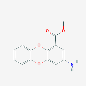 molecular formula C14H11NO4 B3071650 Methyl 3-aminooxanthrene-1-carboxylate CAS No. 1011407-42-3