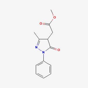 methyl (3-methyl-5-oxo-1-phenyl-4,5-dihydro-1H-pyrazol-4-yl)acetate