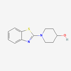 molecular formula C12H14N2OS B3071667 1-(1,3-Benzothiazol-2-yl)piperidin-4-ol CAS No. 1011455-82-5