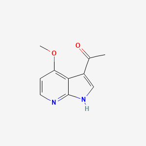 molecular formula C10H10N2O2 B3071696 3-Acetyl-4-methoxy-1H-pyrrolo[2,3-b]pyridine CAS No. 1011711-59-3