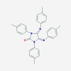 molecular formula C31H28N4O B307170 1,3-Bis(4-methylphenyl)-4,5-bis[(4-methylphenyl)imino]imidazolidin-2-one 