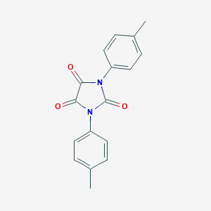 molecular formula C17H14N2O3 B307171 1,3-Bis(4-methylphenyl)imidazolidine-2,4,5-trione 