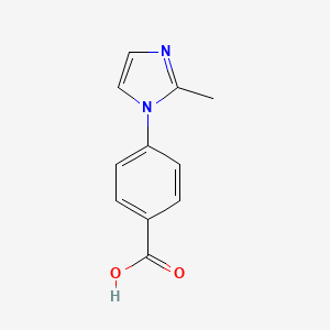 molecular formula C11H10N2O2 B3071711 4-(2-甲基-1H-咪唑-1-基)苯甲酸 CAS No. 101184-11-6