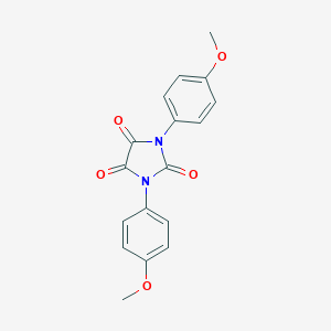 molecular formula C17H14N2O5 B307172 1,3-Bis(4-methoxyphenyl)imidazolidine-2,4,5-trione 